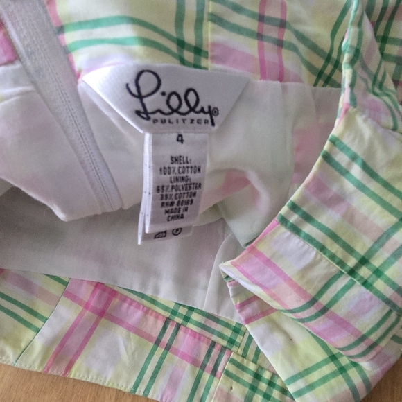 Lilly Pulitzer Pink and Green A-Line Mini Skirt Resort Wear - Picture 5 of 5
